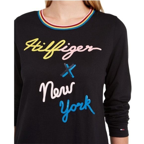 💟 3/$30 NWOT TOMMY HILFIGER x NEW YORK Cotton Top - XS - Picture 2 of 3